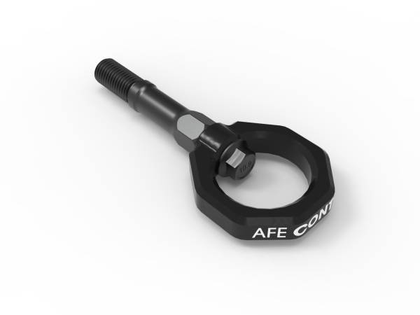 aFe Power - aFe CONTROL Rear Tow Hook Black Chevrolet Corvette (C8) 20-23 V8-6.2L - 450-401015-B - Image 1