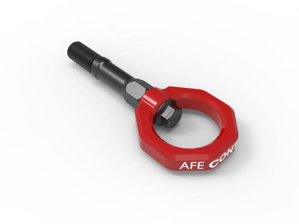 aFe Power - aFe CONTROL Rear Tow Hook Red Chevrolet Corvette (C8) 20-23 V8-6.2L - 450-401015-R - Image 1
