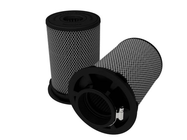 aFe Power - aFe Power Momentum Intake Replacement Air Filter w/ Black Pro 5R Media (Pair) 4-1/2 IN F x (8x6-1/2) IN B x (6-3/4x5-1/2) IN T (Inverted) x 8 IN H - 20-91203KM - Image 1