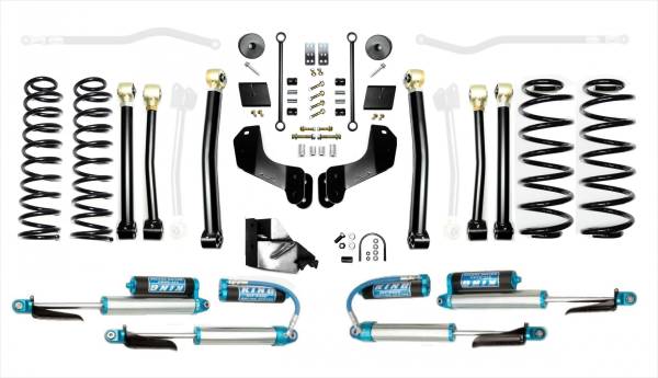 EVO Manufacturing - Jeep Wrangler JLU 4.5 Inch Heavy Duty High Clearance Long Arm w/ EVO SPEC King 2.5 Inch Shocks with Adjusters EVO Manufacturing - Image 1