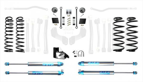 EVO Manufacturing - Jeep Wrangler JLU Diesel 2.5 Inch High Clearance Long Arm w/EVO SPEC King 2.0 Inch Shocks EVO Manufacturing - Image 1