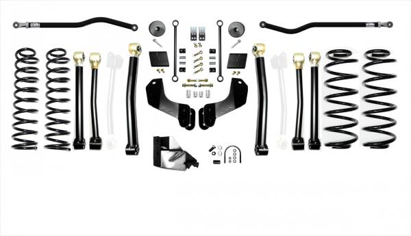 EVO Manufacturing - Jeep Wrangler JLU 4.5 Inch Heavy Duty High Clearance Plus Long Arm Suspension System EVO Manufacturing - Image 1