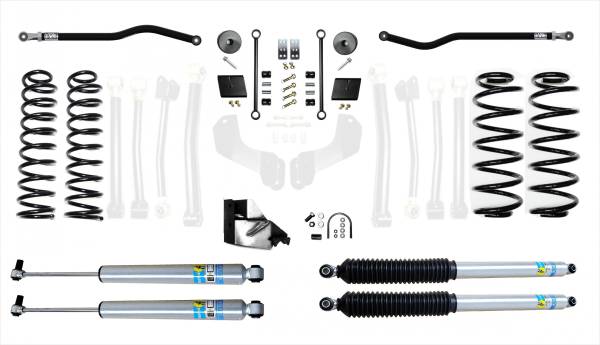 EVO Manufacturing - Jeep Wrangler JLU 2.5 Inch Heavy Duty High Clearance Plus Long Arm w/ Bilstein Shocks EVO Manufacturing - Image 1