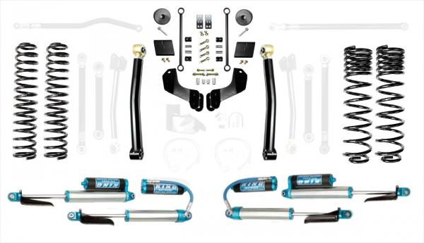 EVO Manufacturing - Jeep Gladiator JT Diesel 2.5 Inch Enforcer Overland Lift Stage 2 w/ EVO SPEC 2.5 Inch King Shocks with Adjusters EVO Manufacturing - Image 1