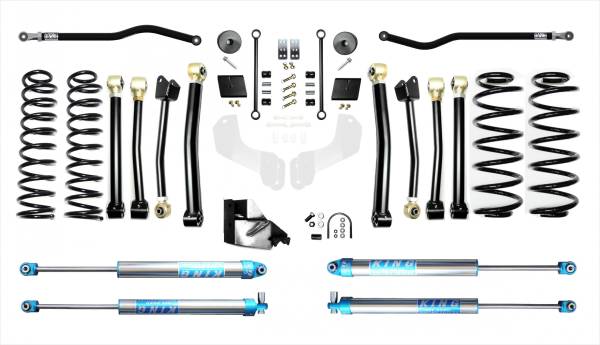 EVO Manufacturing - Jeep Wrangler JL 4.5 Inch Heavy Duty Enforcer Lift Stage 4 Plus with EVO SPEC King 2.0 Inch Shocks EVO Manufacturing - Image 1