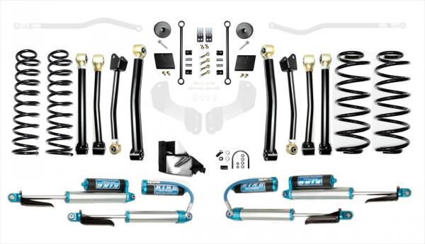 EVO Manufacturing - Jeep Wrangler JL 4.5 Inch Heavy Duty Enforcer Lift Stage 4 w/ EVO SPEC King 2.5 Inch Shocks with Adjusters EVO Manufacturing - Image 1
