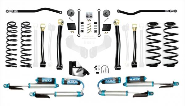 EVO Manufacturing - Jeep Wrangler JL 4.5 Inch Heavy Duty Enforcer Lift Stage 3 Plus w/ EVO SPEC King 2.5 Inch Shocks with Adjusters EVO Manufacturing - Image 1