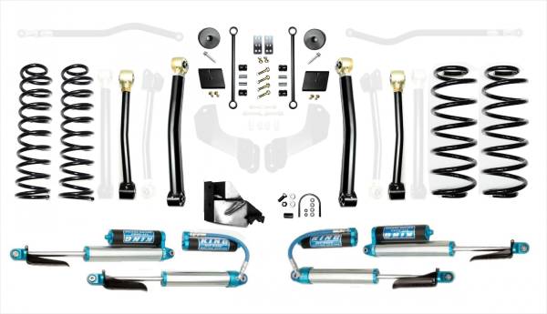 EVO Manufacturing - Jeep Wrangler JL 4.5 Inch Heavy Duty Enforcer Lift Stage 3 w/ EVO SPEC King 2.5 Inch Shocks with Adjusters EVO Manufacturing - Image 1