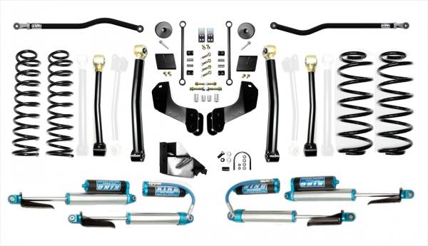 EVO Manufacturing - Jeep Wrangler JL 4.5 Inch Heavy Duty Enforcer Overland Lift Stage 3 Plus w/ EVO SPEC King 2.5 Inch Shocks with Adjusters EVO Manufacturing - Image 1