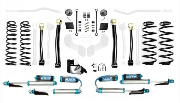 EVO Manufacturing - Jeep Wrangler JL Diesel 4.5 Inch Enforcer Lift Stage 3 w/ EVO SPEC King 2.5 Inch Shocks with Adjusters EVO Manufacturing - Image 1