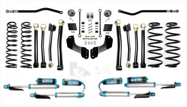 EVO Manufacturing - Jeep Wrangler JL 2.5 Inch Enforcer Overland Lift Stage 4 Plus with EVO SPEC King 2.5 Inch Shocks with Adjusters EVO Manufacturing - Image 1