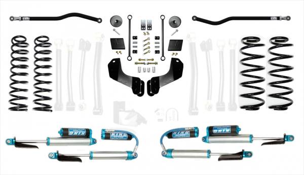 EVO Manufacturing - Jeep Wrangler JL 2.5 Inch Diesel Enforcer Overland Lift Stage 1 Plus with EVO SPEC King 2.5 Inch Shocks with Adjusters EVO Manufacturing - Image 1