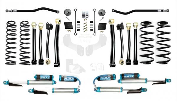 EVO Manufacturing - Jeep Wrangler JL 2.5 Inch Heavy Duty Enforcer Lift Stage 4 Plus with EVO SPEC King 2.5 Inch Shocks with Adjusters EVO Manufacturing - Image 1