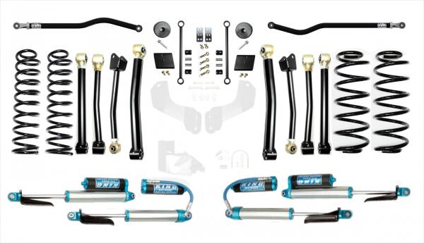 EVO Manufacturing - Jeep Wrangler JL 2.5 Inch Diesel Enforcer Lift Stage 4 Plus with EVO SPEC King 2.5 Inch Shocks with Adjusters EVO Manufacturing - Image 1