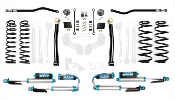 EVO Manufacturing - Jeep Wrangler JL 2.5 Inch Enforcer Lift Stage 2 Plus with EVO SPEC King 2.5 Inch Shocks with Adjusters EVO Manufacturing - Image 1