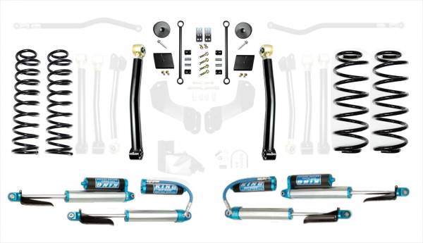 EVO Manufacturing - Jeep Wrangler JL 2.5 Inch Enforcer Lift Stage 2 with EVO SPEC King 2.5 Inch Shocks with Adjusters EVO Manufacturing - Image 1