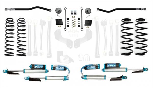 EVO Manufacturing - Jeep Wrangler JL 2.5 Inch Diesel Enforcer Lift Stage 1 Plus with EVO SPEC King 2.5 Inch Shocks with Adjusters EVO Manufacturing - Image 1