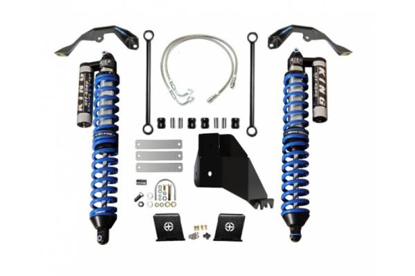 EVO Manufacturing - Jeep Gladiator Rear Bolt On Coilover Kit With Adjusters Black EVO Manufacturing - Image 1