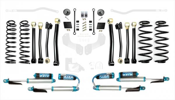 EVO Manufacturing - 18-Present Jeep Wrangler JL 2.5 Inch Enforcer 4XE Lift Stage 4 with EVO SPEC King 2.5 Shocks with Adjusters EVO Manufacturing - Image 1