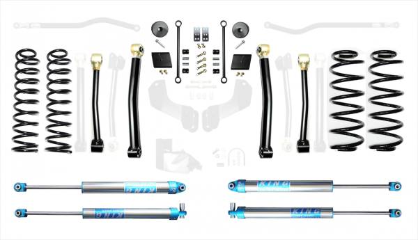 EVO Manufacturing - 18-Present Jeep Wrangler JL 2.5 Inch Enforcer 4XE Lift Stage 3 with EVO SPEC King 2.0 Shocks EVO Manufacturing - Image 1