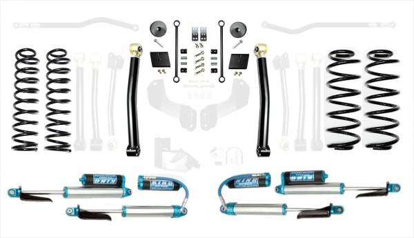 EVO Manufacturing - 18-Present Jeep Wrangler JL 2.5 Inch Enforcer 4XE Lift Stage 2 with EVO SPEC King 2.5 Shocks with Adjusters EVO Manufacturing - Image 1