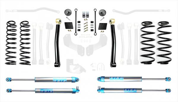 EVO Manufacturing - 18-Present Jeep Wrangler JL 2.5 Inch Enforcer 4XE Lift Stage 2 with EVO SPEC King 2.0 Shocks EVO Manufacturing - Image 1
