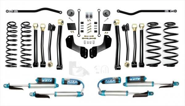 EVO Manufacturing - 18-Present Jeep Wrangler JL 2.5 Inch Enforcer Overland 4XE Lift Stage 4 Plus with EVO SPEC King 2.5 Shocks with Adjusters EVO Manufacturing - Image 1