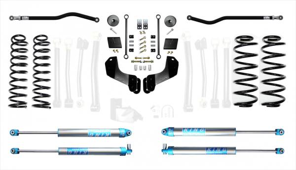 EVO Manufacturing - 18-Present Jeep Wrangler JL 2.5 Inch Enforcer Overland 4XE Lift Stage 1 Plus with EVO SPEC King 2.0 Shocks EVO Manufacturing - Image 1