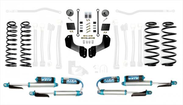 EVO Manufacturing - 18-Present Jeep Wrangler JL 2.5 Inch Enforcer Overland 4XE Lift Stage 1 with EVO SPEC King 2.5 Shocks with Adjusters EVO Manufacturing - Image 1