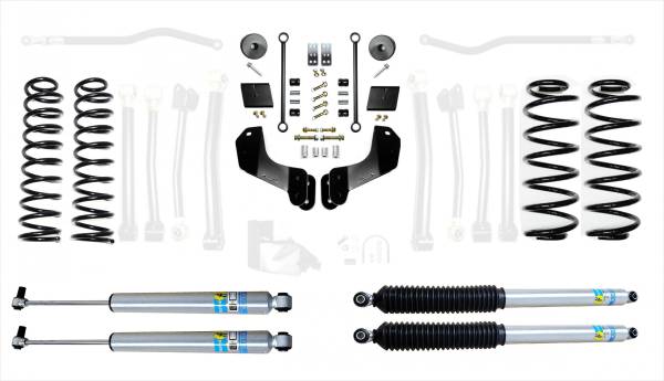 EVO Manufacturing - 18-Present Jeep Wrangler JL 2.5 Inch Enforcer Overland 4XE Lift Stage 1 with Bilstein Shocks EVO Manufacturing - Image 1