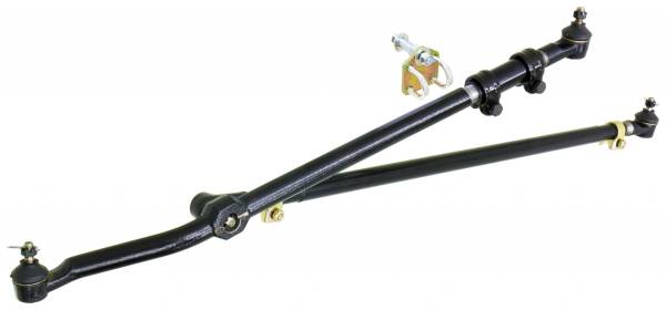 RockJock 4x4 - RockJock 4x4 Currectlync Steering System 97-06 Wrangler TJ and LJ Unlimited/XJ/MJ Bolt-On Includes 1 1/4 Inch Diameter Tie Rod/Forged Drag Link HD Steering Stabilizer Shock Mounting Kit - CE-9701 - Image 1