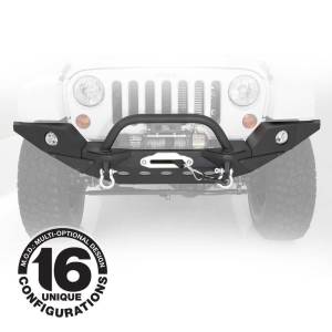 Smittybilt - Smittybilt XRC M.O.D. Bumper End Plates Full Width End Plate Textured Black This Is Not A Complete Bumper To Purchase Bumper Center Section Use Part No.[76825] - 76828 - Image 6