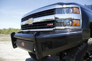 Fab Fours - Fab Fours Black Steel Front Ranch Bumper 2 Stage Black Powder Coated w/o Full Grill Guard Incl. Light Cut-Outs - CH05-S1361-1 - Image 2