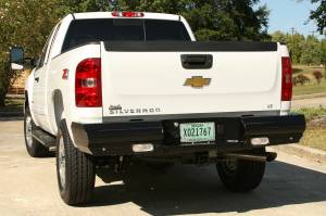 Fab Fours - Fab Fours Black Steel Ranch Rear Bumper 2 Stage Black Powder Coated - CH08-T1450-1 - Image 3