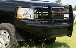Fab Fours - Fab Fours Black Steel Front Ranch Bumper 2 Stage Black Powder Coated w/Full Grill Guard Incl. Light Cut-Outs - CH11-S2760-1 - Image 6