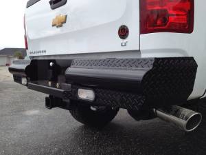Fab Fours - Fab Fours Black Steel Ranch Rear Bumper 2 Stage Black Powder Coated - CH11-T2150-1 - Image 3