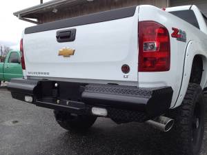 Fab Fours - Fab Fours Black Steel Ranch Rear Bumper 2 Stage Black Powder Coated - CH11-T2150-1 - Image 5