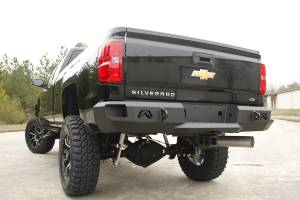 Fab Fours - Fab Fours Heavy Duty Rear Bumper 2 Stage Black Powder Coated Incl. 0.75 in. D-Ring Mount - CH14-W3050-1 - Image 4
