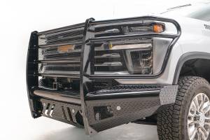 Fab Fours - Fab Fours Black Steel Front Ranch Bumper w/Full Guard And Tow Hooks Steel Black - CH20-S4960-1 - Image 5
