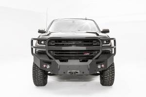 Fab Fours - Fab Fours Premium Winch Front Bumper Uncoated/Paintable w/Full Guard w/Sensors [AWSL] - CS16-F3850-B - Image 4