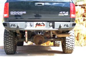 Fab Fours - Fab Fours Heavy Duty Rear Bumper 2 Stage Black Powder Coated Incl. 0.75 in. D-Ring Mount - DR03-W1050-1 - Image 3