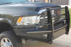 Fab Fours - Fab Fours Black Steel Front Ranch Bumper 2 Stage Black Powder Coated w/Full Grill Guard Incl. Light Cut-Outs - DR10-S2960-1 - Image 3