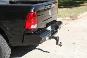 Fab Fours - Fab Fours Black Steel Ranch Rear Bumper 2 Stage Black Powder Coated - DR10-T2950-1 - Image 2