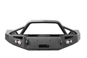 Fab Fours - Fab Fours Premium Winch Front Bumper 2 Stage Black Powder Coated w/Pre-Runner Grill Guard - DR13-H2952-1 - Image 2