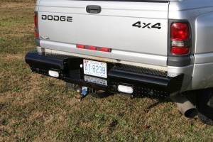 Fab Fours - Fab Fours Black Steel Ranch Rear Bumper 2 Stage Black Powder Coated - DR94-T1650-1 - Image 3