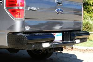 Fab Fours - Fab Fours Black Steel Ranch Rear Bumper 2 Stage Black Powder Coated - FF09-T1750-1 - Image 3