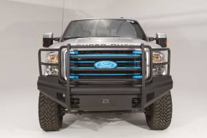 Fab Fours - Fab Fours Elite Front Bumper 2 Stage Black Powder Coated w/Full Grill Guard Incl. Light Cut-Outs - FS08-Q1960-1 - Image 2