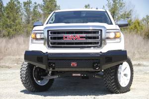 Fab Fours - Fab Fours Black Steel Front Ranch Bumper 2 Stage Black Powder Coated w/o Full Grill Guard Incl. Light Cut-Outs - GM07-K2161-1 - Image 5