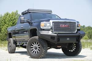 Fab Fours - Fab Fours Elite Front Ranch Bumper 2 Stage Black Powder Coated w/o Grill Guard w/Tow Hooks - GM14-Q3161-1 - Image 2