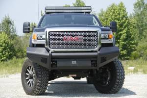 Fab Fours - Fab Fours Elite Front Ranch Bumper 2 Stage Black Powder Coated w/o Grill Guard w/Tow Hooks - GM14-Q3161-1 - Image 3